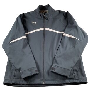 Under Armour black Full Zip Jacket Athletic Warm‎ Up Coat
